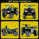 Electric 4-Wheeler Quad for Kids - 12V Battery Powered Ride-On Car in 6 Color Options