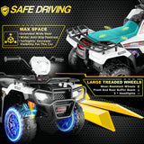 Electric 4-Wheeler Quad for Kids - 12V Battery Powered Ride-On Car in 6 Color Options