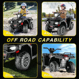 Electric 4-Wheeler Quad for Kids - 12V Battery Powered Ride-On Car in 6 Color Options