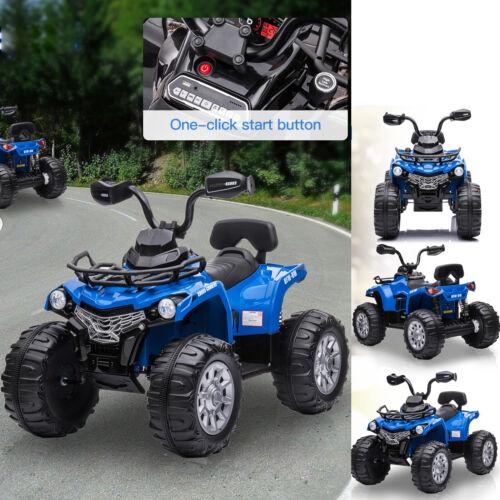 Electric 12V ATV Quad for Kids with LED Lights, Music, and USB