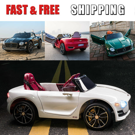 Electric 12V Kids Ride On Car with 2.4G Remote Control - Bentley Style GT Coupe EXP12