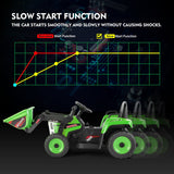 Electric 12V Kids Ride-On Excavator Truck with Music, Lights, and Remote Control