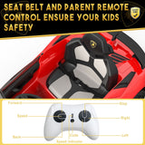 Electric 12V Kids Ride-On Sports Car with LED Remote Control