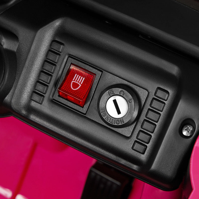 Electric 12V Pink Kids Ride On Jeep with USB, LED, Bluetooth, and RC Control