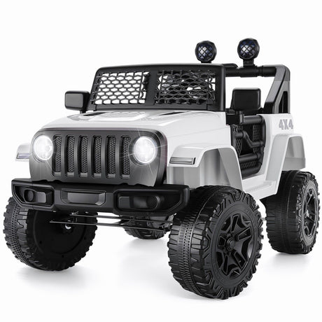 12V Electric Kids Ride on Truck with Remote Control, LED Lights, and Music