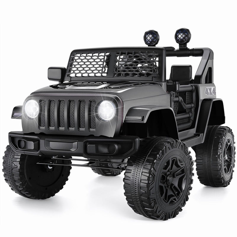 Electric Kids Ride-On Truck with Remote Control, LED Lights, and MP3 Player - 12V