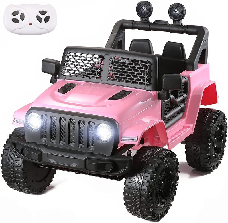 2022 Electric Kids Ride On Car Jeep with MP3 and LED Lights - 12V 7Ah Battery, 2 Seater