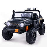 Electric 2-Seater Kids Ride-On Jeep with MP3, LED Lights, and Remote Control - 12V