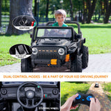 Electric Ride-On Car for Kids with Remote Control, Music, and Lights - 2 Seats, 4 Wheels