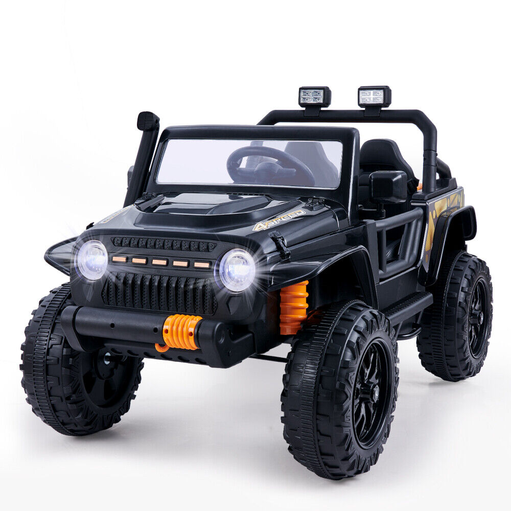 Electric Ride-On Car for Kids with Remote Control, Music, and Lights - 2 Seats, 4 Wheels