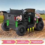 New Pink Camo 24V Battery Kids Ride On Truck with Trailer and Remote Control