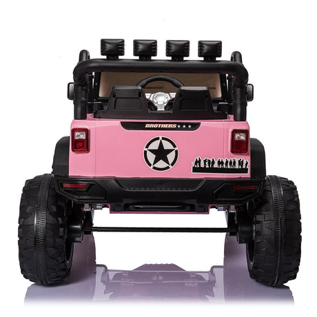 Electric 2-Seater Kids Ride-On Truck with 400W Motor and LED Lights - Suitable for Ages 3-8