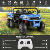 Electric 24V 4WD UTV Dump Truck Car for Kids with Dump Bed - 2 Seater Ride-On Toy MagicCars