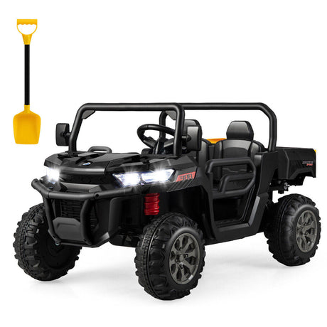Electric 2 Seater UTV Dump Truck with Remote Control and Dump Bed