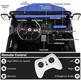 Electric 2 Seater UTV Dump Truck with Remote Control and Functional Dump Bed