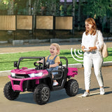 Electric 2 Seater UTV Dump Truck with Remote Control and Functional Dump Bed