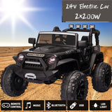 Electric 24V Kids Ride-On Truck with MP3, LED Lights, and Remote Control - 2 Seats, 2x200W Motors