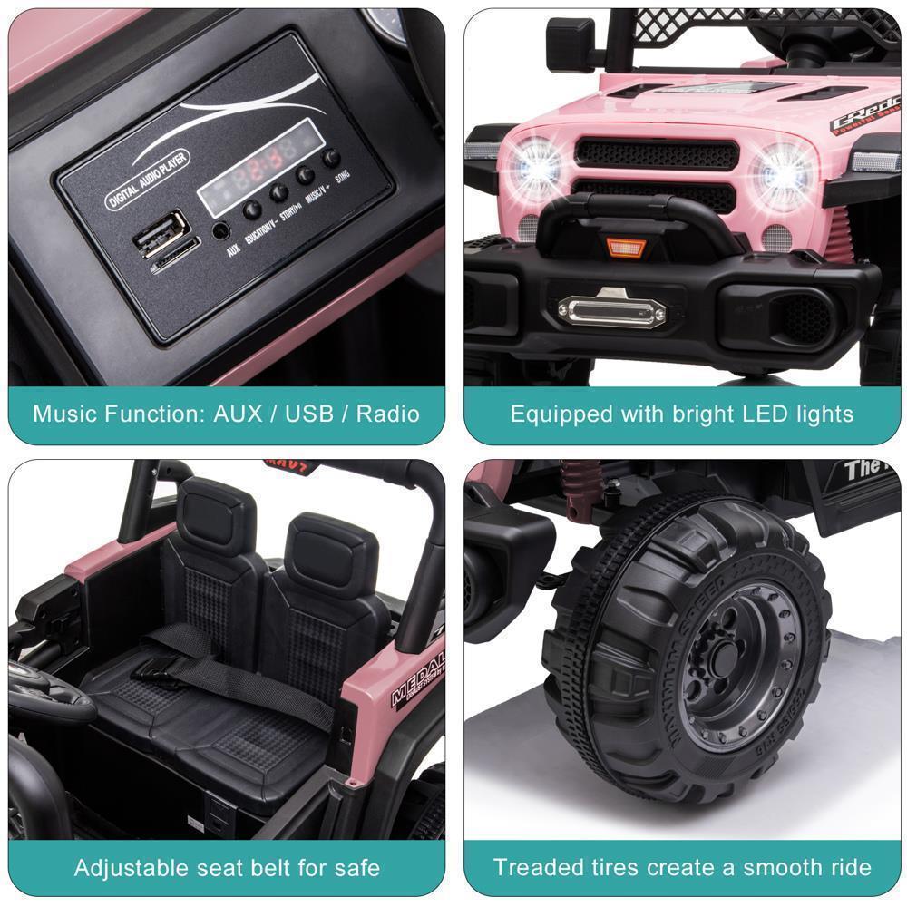Electric 3-Speed Kids Ride-On Truck with 2.4G Remote Control - Perfect Gift for Children (12V 4.5A)