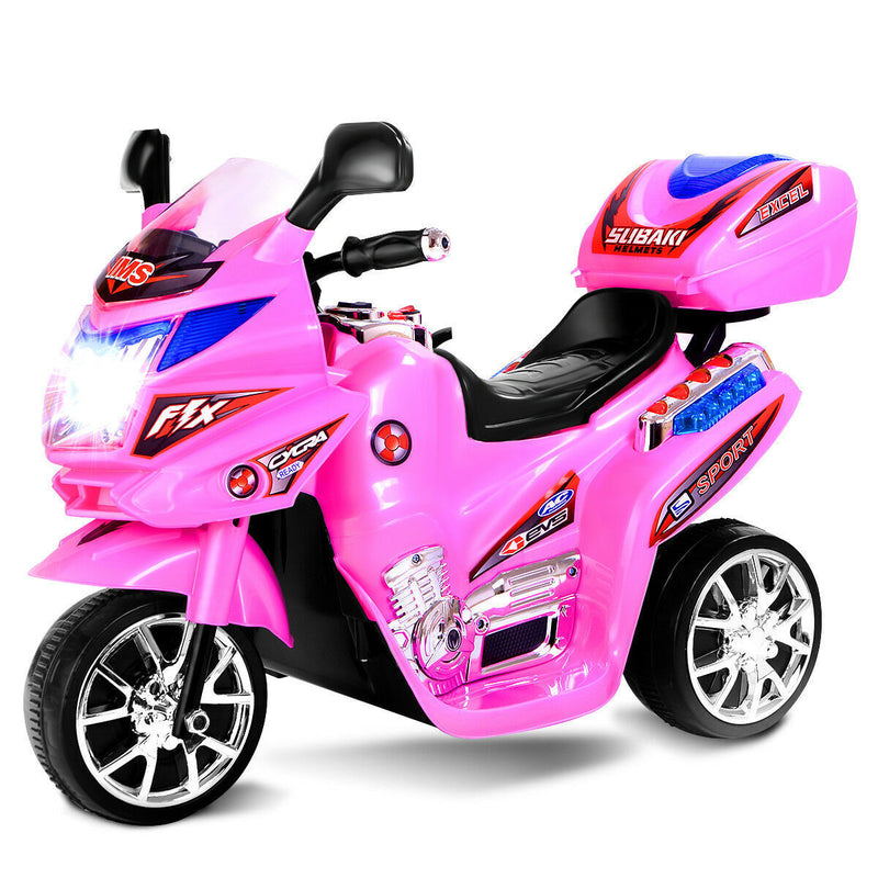 Electric 3-Wheel Motorcycle for Kids - Battery Powered Ride-On Toy Bike
