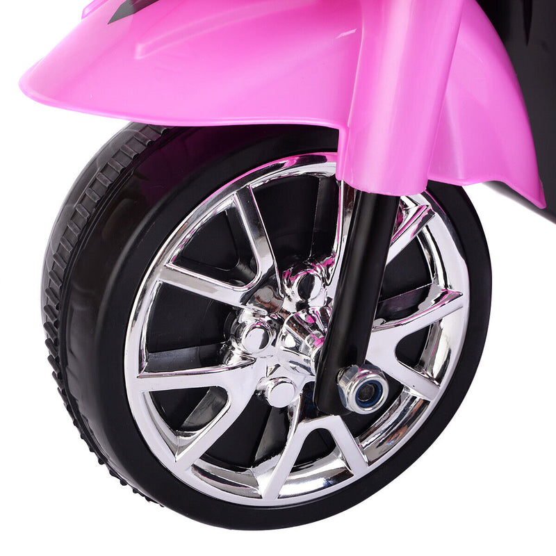 Electric 3-Wheel Ride On Motorcycle for Kids - 6V Battery Powered Bicycle for Christmas Fun