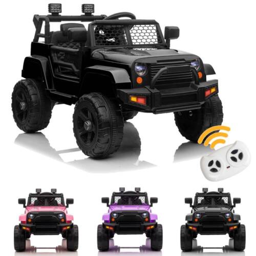 Electric 4-Wheel Ride-On Car Truck for Kids with Remote Control - 12V, 62 Lbs