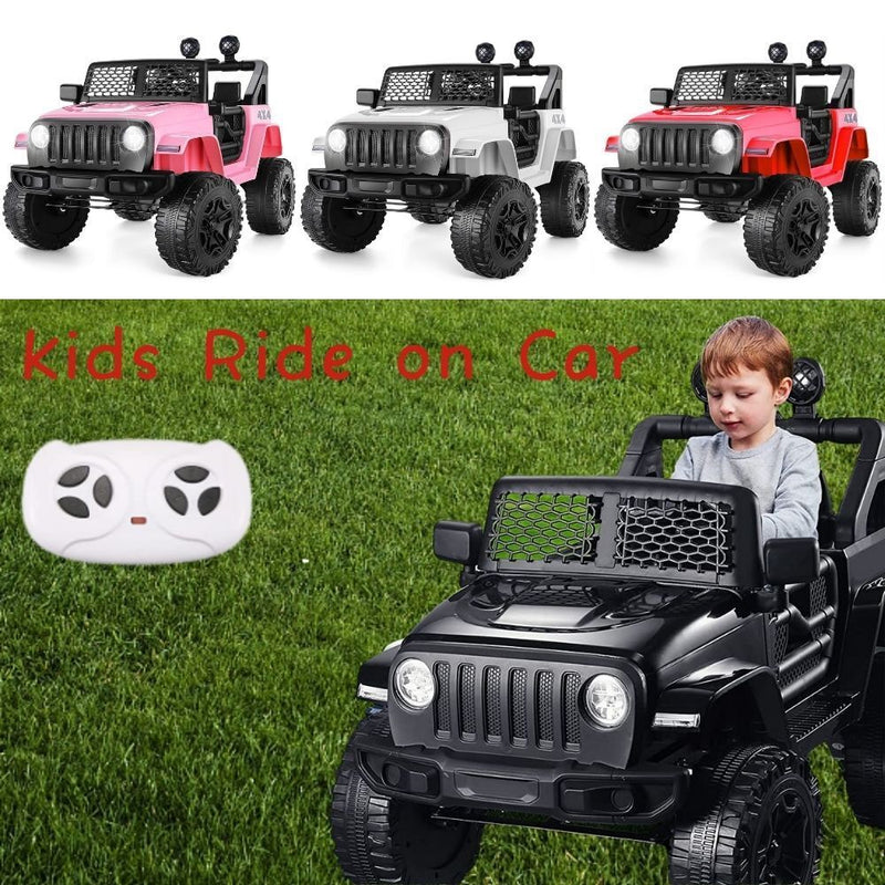 Electric 4 Wheeler ATV Car Jeep Truck for Kids - 12V/24V Battery Powered Ride-On Toy