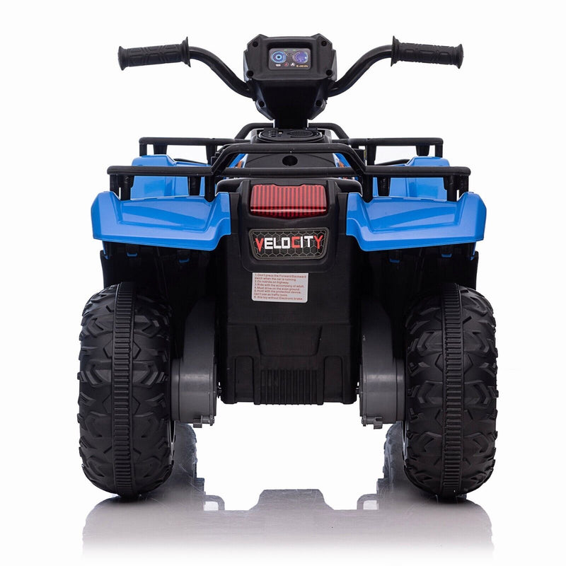 Electric Kids ATV with AUX and USB, LED Lights, and 4-Wheel Drive