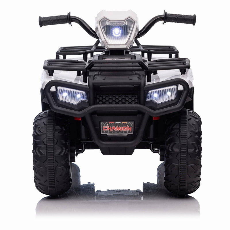 Electric Kids ATV with AUX and USB, LED Lights, and 4-Wheel Drive