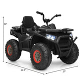Electric 4-Wheeler ATV for Kids with 2 Speeds and LED Lights