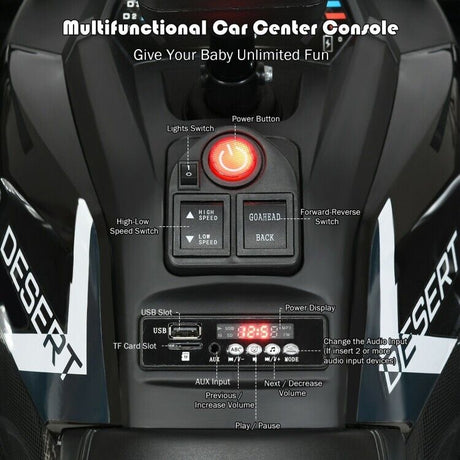 Electric 4-Wheeler ATV for Kids with 2 Speeds and LED Lights