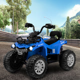 Electric 4-Wheeler ATV Quad for Kids with 2 Speeds, MP3 Player, and LED Lights