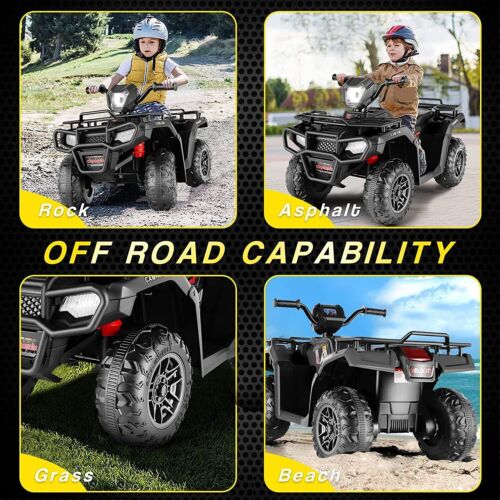 Electric 4-Wheeler ATV Quad for Kids with AUX & USB Port - Perfect Gift!