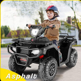Electric Kids Ride On ATV with Music, LED Lights, and AUX/USB Port - 12V 4-Wheeler Quad