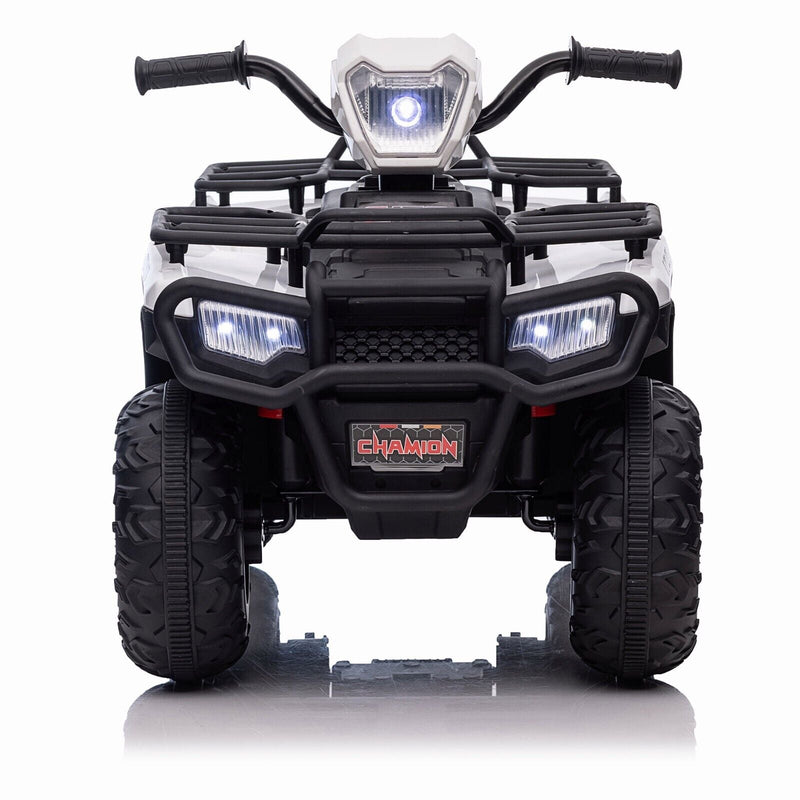 Electric Kids Ride On ATV with Music, LED Lights, and AUX/USB Port - 12V 4-Wheeler Quad
