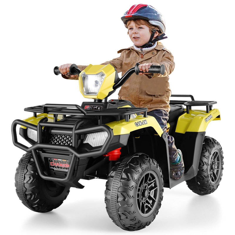 Electric 4-Wheeler ATV Quad for Kids with LED Lights, USB and MP3 Player - Suitable for Girls and Boys