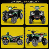 Electric 4-Wheeler ATV Quad for Kids with LED Lights, USB and MP3 Player - Suitable for Girls and Boys Aged 09