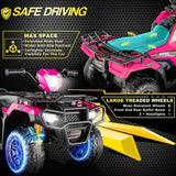 Electric 4-Wheeler ATV Quad for Kids with LED Lights, USB and MP3 Player - Suitable for Girls and Boys Aged 3-7 Years