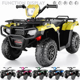 Electric 4-Wheeler ATV Quad for Kids with LED Lights, USB and MP3 Player - Suitable for Girls and Boys Aged 5 and Up
