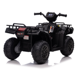 Electric 4-Wheeler ATV Quad for Kids with LED Lights, USB/MP3 Music
