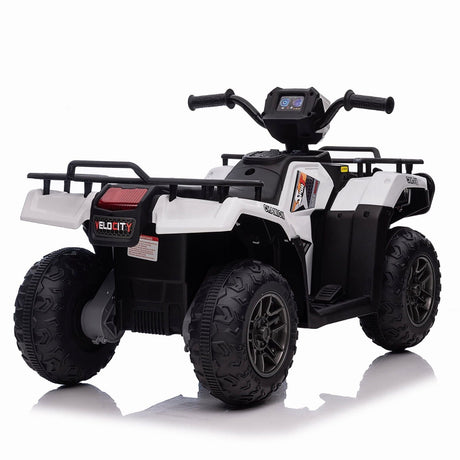 12V Kids Electric ATV Quad with LED, MP3, and USB - Fun 4-Wheeler Car Toy