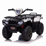 Electric 4-Wheeler ATV for Kids with AUX and USB Ports - 12V Ride-On Quad Car