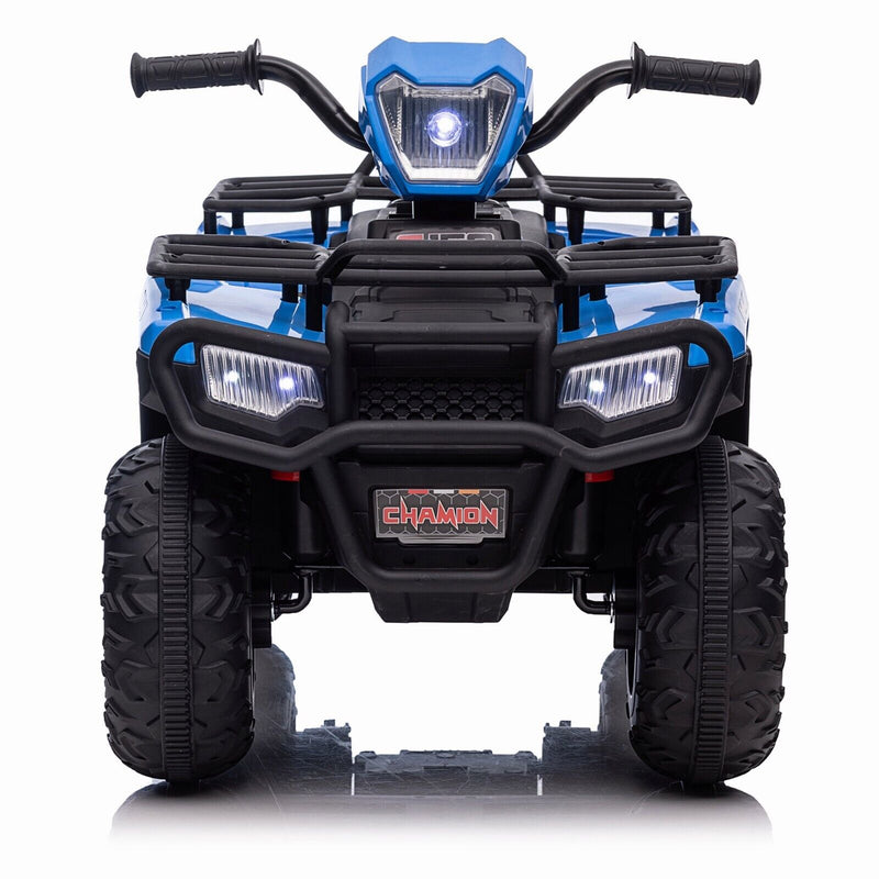 Electric Kids Ride On ATV 4-Wheeler Quad with Music, LED Lights, and USB for Ages 3-8
