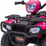 Electric 4-Wheeler ATV Quad for Kids with LED Lights, AUX Port, and USB