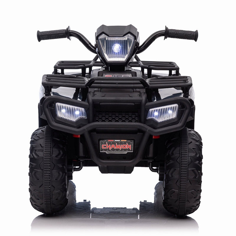 Electric 4-Wheeler Quad for Kids with MP3 Music and LED Lights - 12V ATV Ride On Car Perfect for Gifting