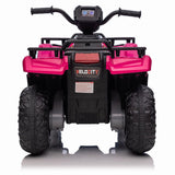 Electric 4-Wheeler Quad for Kids with MP3 Music and LED Lights - 12V ATV Ride On Car Perfect for Gifting