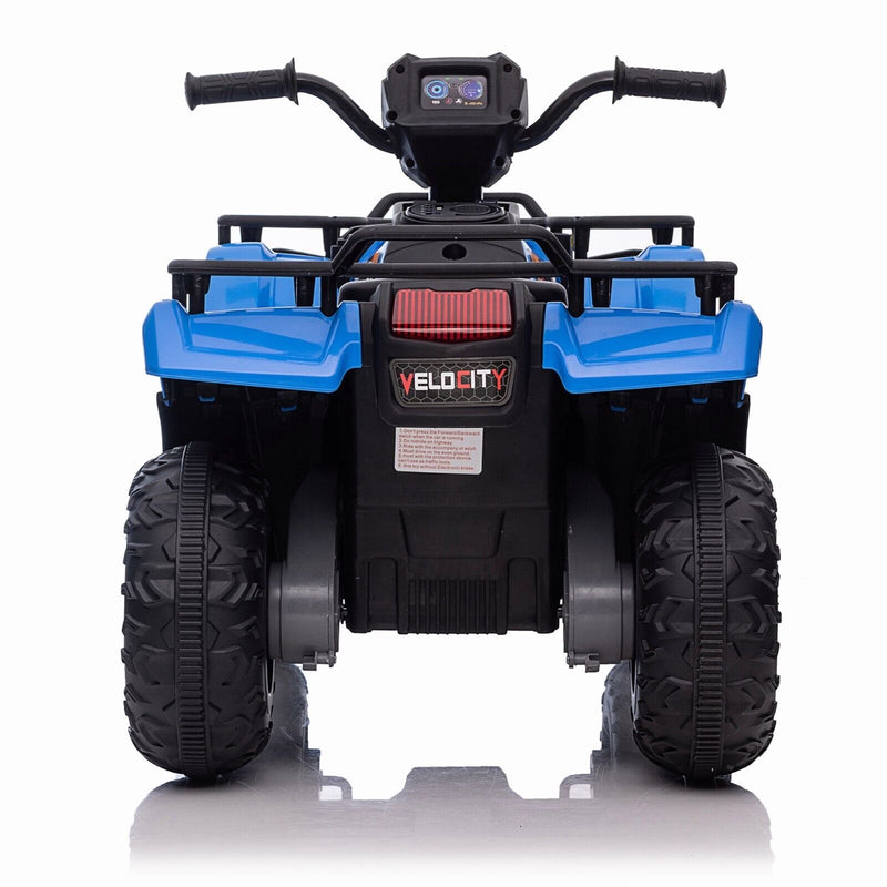 Kids 12V ATV with AUX & USB, Music & LED Lights - Battery-Powered 4 Wheeler