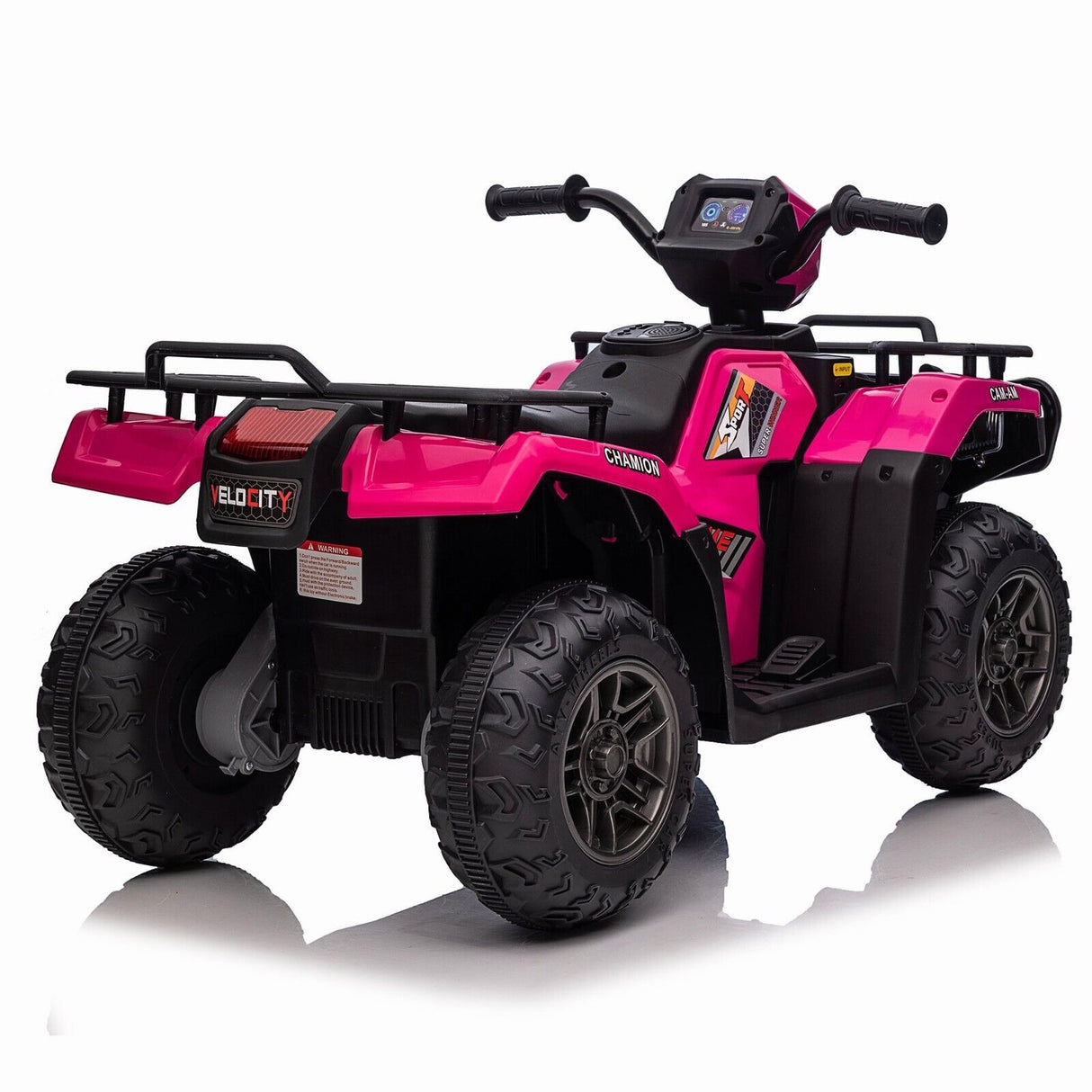 Kids 12V ATV with AUX & USB, Music & LED Lights - Battery-Powered 4 Wheeler