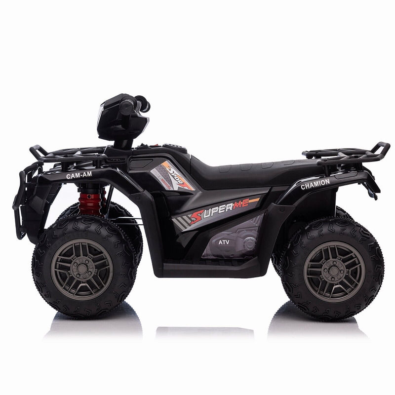 Electric 4-Wheeler Quad for Kids with Music, LED Lights, and AUX Port - 12V Ride On ATV