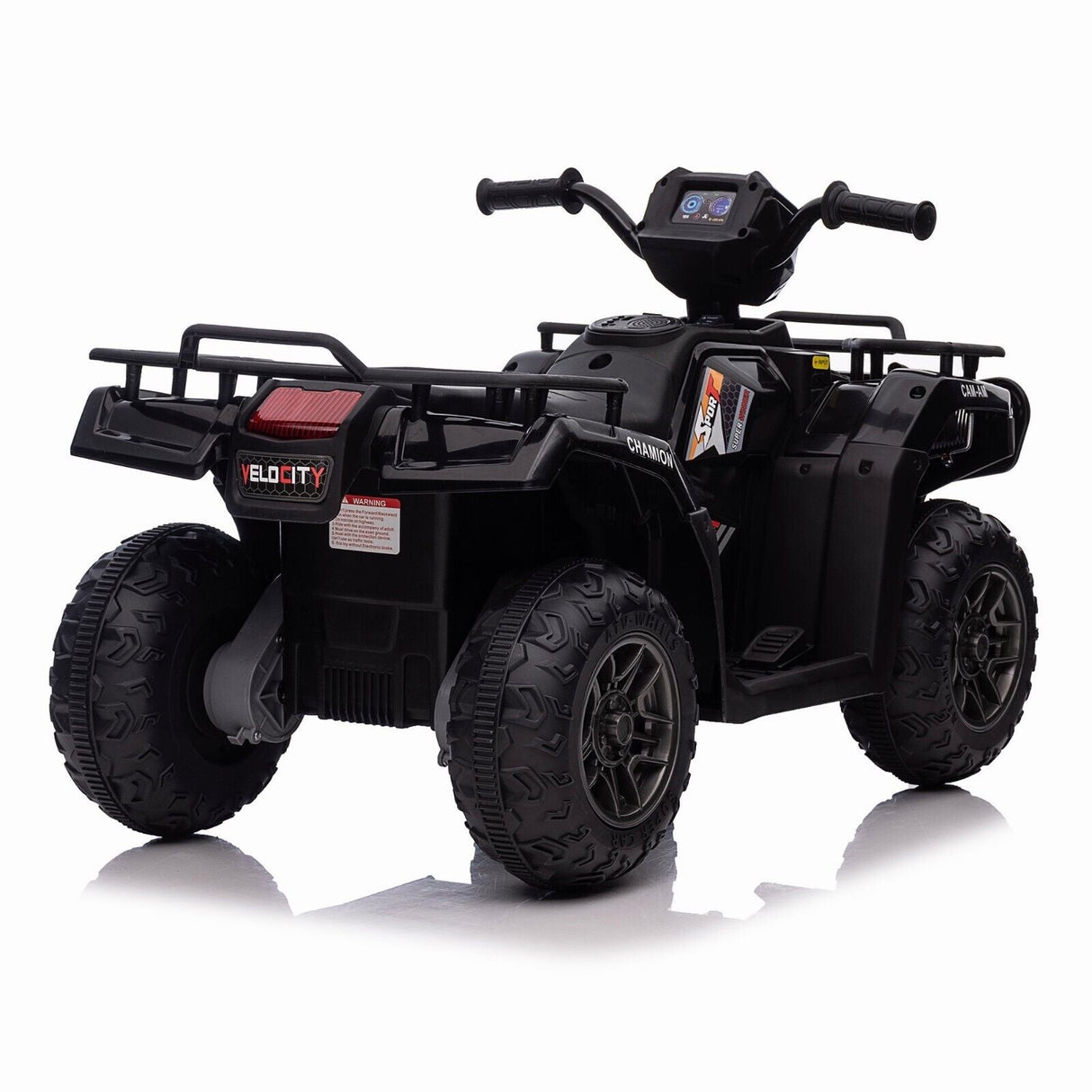 Electric 4-Wheeler Quad for Kids with Music, LED Lights, and AUX Port - 12V Ride On ATV