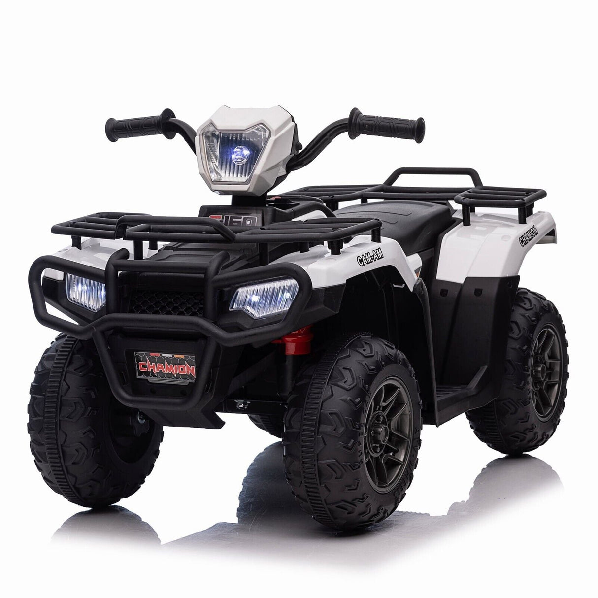 Electric 4-Wheeler ATV Quad for Kids with LED Lights, USB/MP3, and Gift Option